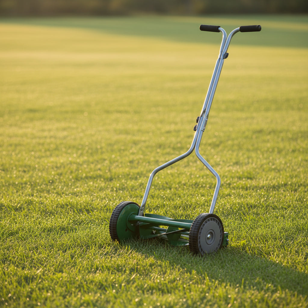 14 In. 5-Blade Manual Walk behind Push Reel Lawn Mower — product view 2