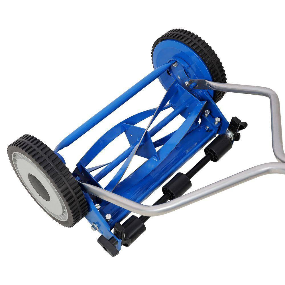 14 In. Blue Push Lawn Mower, Push Reel Lawn Mower — product view 5