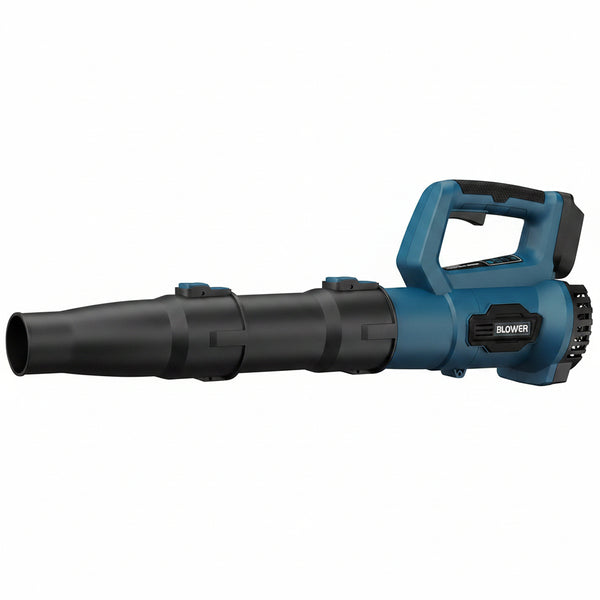 Leaf Blower Cordless with 2 Batteries & Fast Charger, Navy Blue