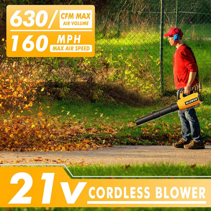 Leaf Blower Cordless with 2 X 4.0Ah Batteries and Charger - Easy to Use — product view 3