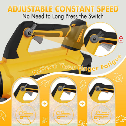Leaf Blower Cordless with 2 X 4.0Ah Batteries and Charger - Easy to Use — product view 6