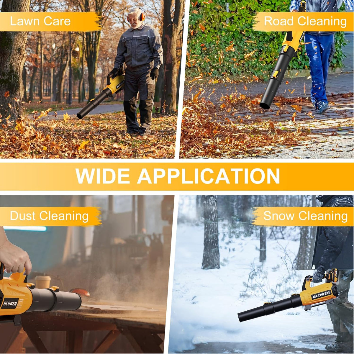 Leaf Blower Cordless with 2 X 4.0Ah Batteries and Charger - Easy to Use — product view 7