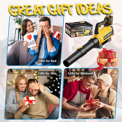 Leaf Blower Cordless with 2 X 4.0Ah Batteries and Charger - Easy to Use — product view 8